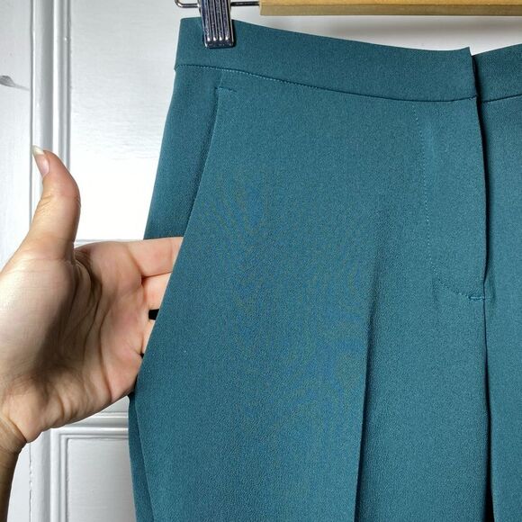 BROCHU WALKER The Westport Mid-Rise Straight Leg Pant in Forestry Green Sz XS - Picture 5 of 12